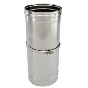 Tubo de chaminé extensível em Inox simples 38/56cm