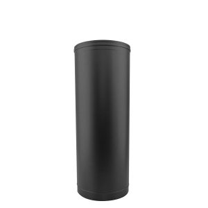 Tubo de chaminé em Inox simples 50cm Preto / antracite