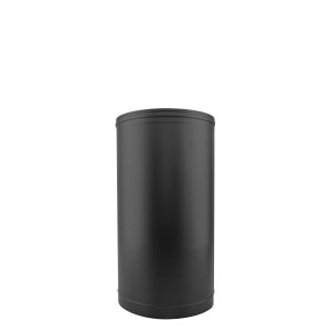 Tubo de chaminé em Inox simples 33 cm Preto / antracite