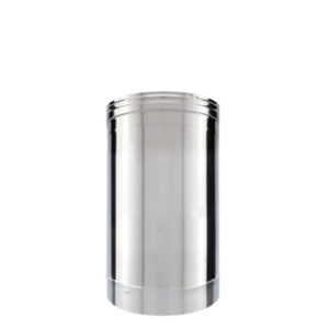 Tubo de chaminé em Inox simples 33cm