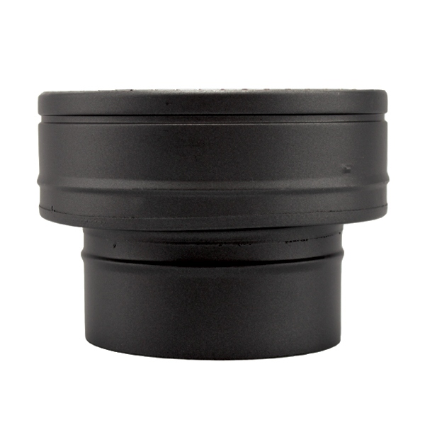 Adaptador de chaminé simples para parede dupla em Inox Preto / antracite - Imagem 2